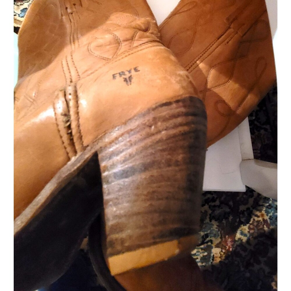 Frye Tan Heeled Boots - Picture 6 of 11